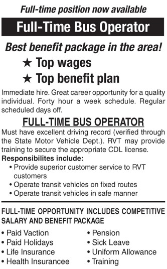 Bus Operator Position